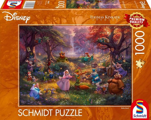 Schmidt Spiele 58040 Thomas Kinkade Disney, Robin Hood 1000 Teile Puzzle