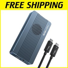 Compact NVMe SSD Enclosure with Cooling Fan - 8TB Capacity for Travel  Business