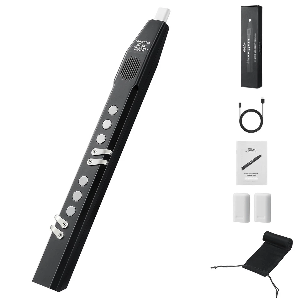 Eastar EDA-100 Digital Woodwind Electric Saxophone 27 Tones Silent Practice