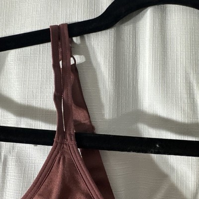 Kindly Yours Triangle Bralette Size L Rust Pink Sustainable New Large Plant Base