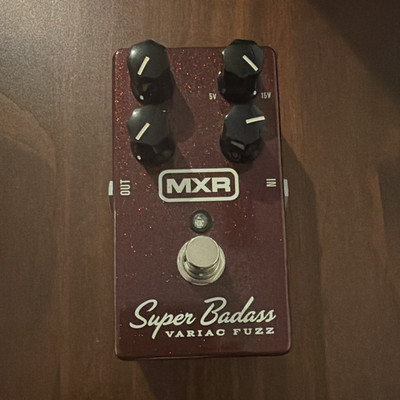 MXR Super Badass Variac Fuzz Guitar Effects Pedal Fuzz - Red Sparkle