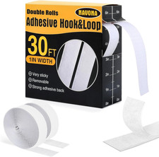 Nastro in Velcro Autoadesivo, 9 M × 25 Mm, Nastro Biadesivo Extra Forte in Velcr