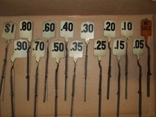 15 Original Antique National Cash Register Price Indicator Flags Model 313 NCR
