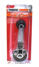 Dorman Window Crank Handle Interior Lever 76964 Chrome w Black Grip Set