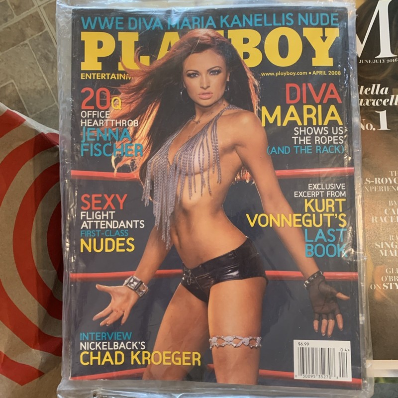 Playboy Magazine April 2008 Issue WWE Diva MARIA KANELLIS