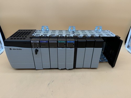 Allen Bradley Rack PLC SET 1756-L61 + 1756-OB32 + 1756-ENBT + 1756-A10/B - Picture 3 of 4