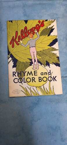 Vintage 1932 KELLOGG'S Nursery Rhyme And Color Book - Picture 1 of 8