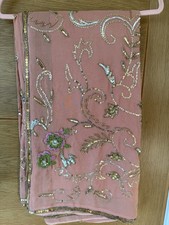 Brand new light pink fully embroidered saree with matching blouse and petticoat.