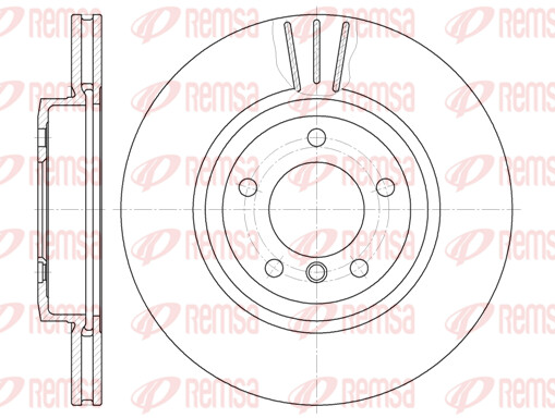 Remsa 2X Bremsscheibe Vorne Ø325Mm BelüFtet FüR BMW 3Er Cabriolet Toyota Previa-image