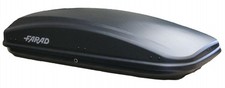 Box portatutto baule tetto bagag auto FARAD CRUB 430 LT NERO GOFFRATO 180x78x40