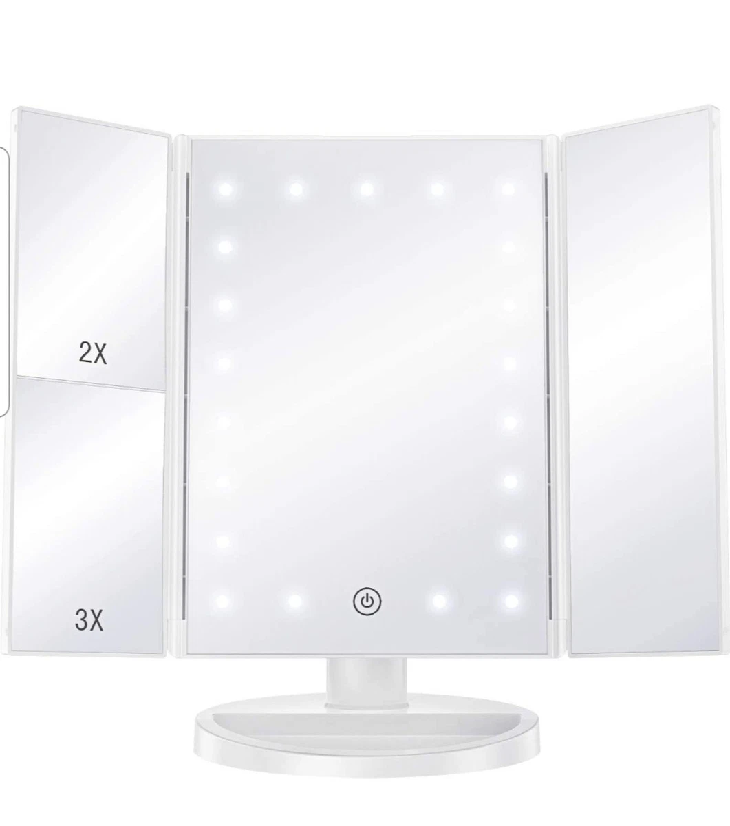 BESTOPE Pro Makeup Vanity Mirror With LED Lights Touch Control Magnification