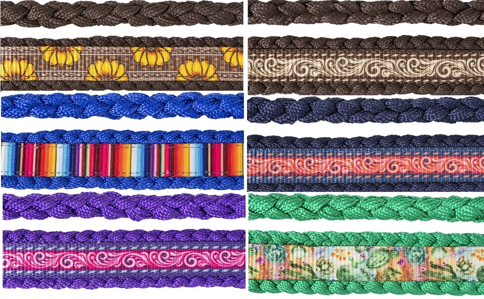 Soporte de cinta para mula de caballo con plomo de 10 pies - bandas nasales superpuestas impresas Foto 2 de 2