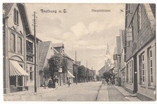 AK Freiburg an der Elbe Hauptstrasse 1909 Niedersachsen *A291