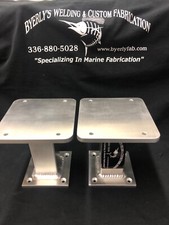 One  Pair of Cannon Downrigger Pedestals 6'' tall