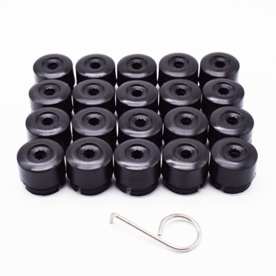 NEW WHEEL NUT COVERS FOR VW TOUAREG MK1 MK2 2003-2018 BOLT CAPS 19mm + TOOL