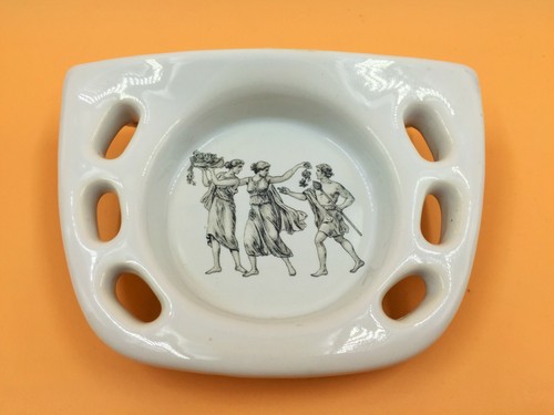 Armitage Shanks pottery bathroom set. Paper dispenser, soap & toothbrush holder. - Picture 6 of 9
