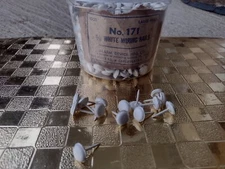 511 NEW OLD STOCK- BURGLAR ALARM DEVICE MFG CO.- NO. 171 5/8 WHITE WIRING NAILS