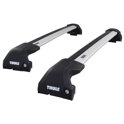 Thule WingBar Edge Silver Alu Roof Bars Set for Mazda Hatch