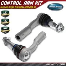 2Pcs Front Outer Tie Rod End Kit for Land Rover Discovery Defender 90 110 130