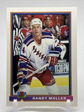 1991 Topps Bowman #58 Randy Moller New York Rangers