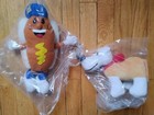 Ballpark Franks Hotdog Wiener & Dog Plush Lot Of 2