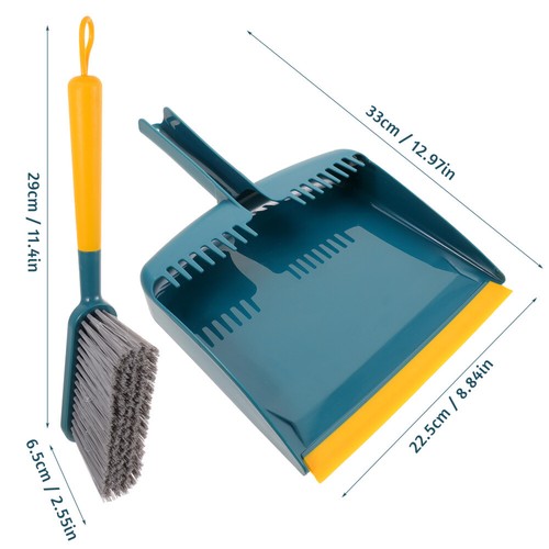 2 Sets Zweiteiliger Besen Tragbarer Handhelder Kleiner Mit Dustpan - Afbeelding 2 van 12