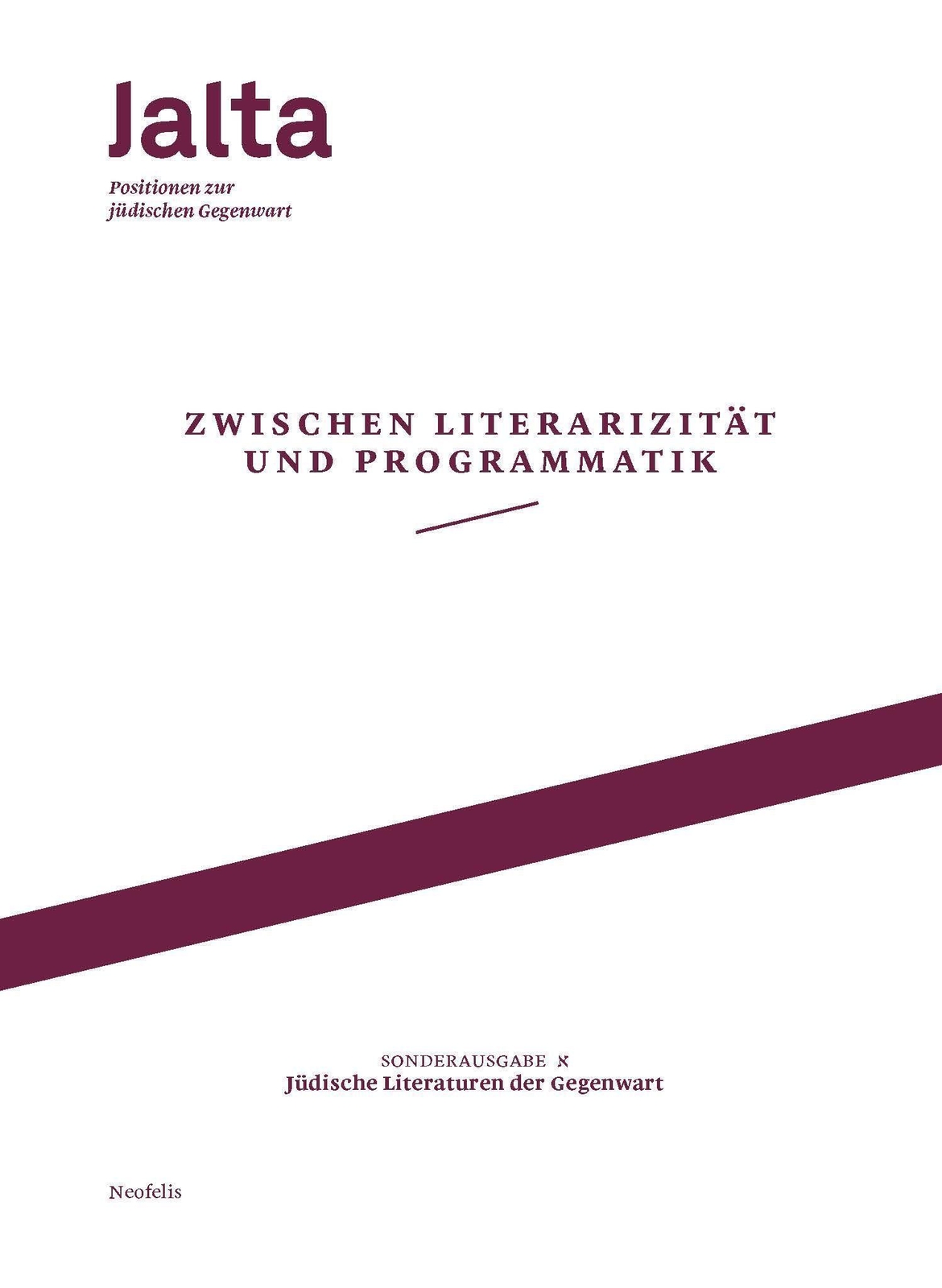 Thumbnail - Zwischen Literarizität Und Programmatik - Jüdische Literaturen Der