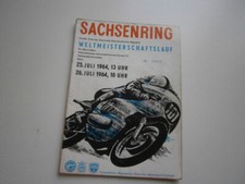 Sachsenring, Motorrad WM, Programm, Startliste, Rennprogramm, ADMV der DDR, 1964