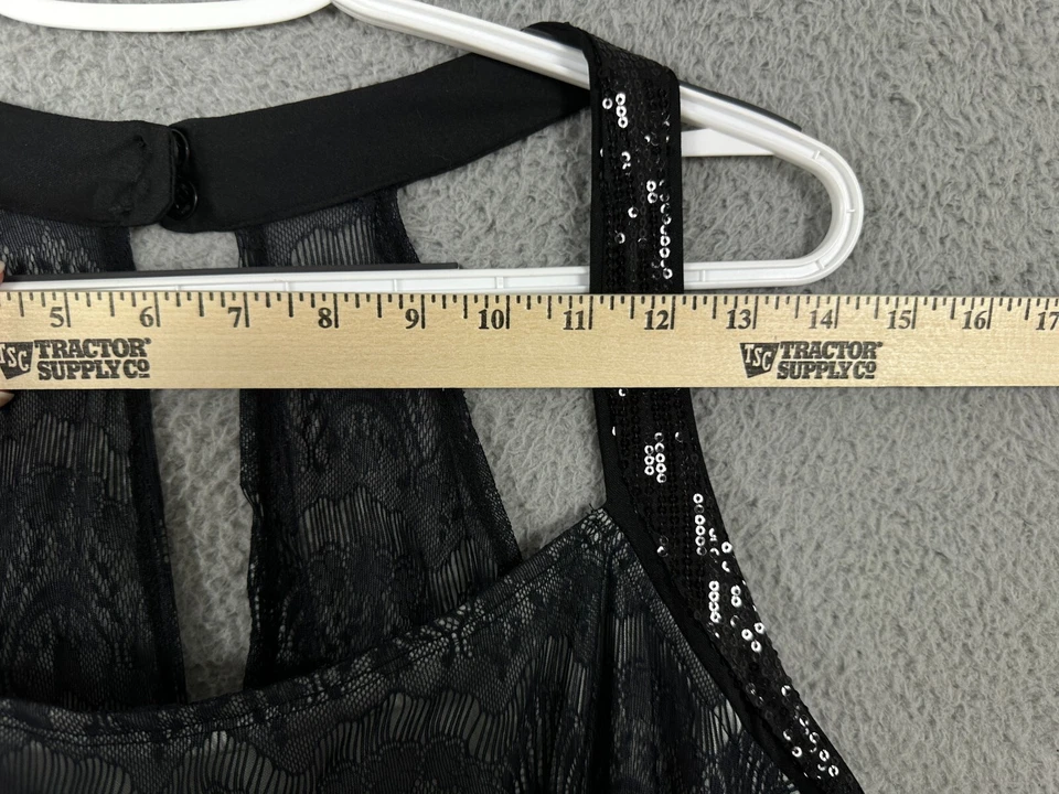 Disfraz Amscan Halloween Flapper años 20 vestido mujer XXL Plus negro flecos encaje Foto 4 de 4