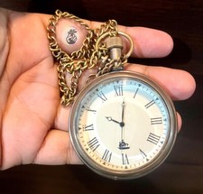 2 "Antique Brass Pocket Watch Titanic Pocket Watch gift