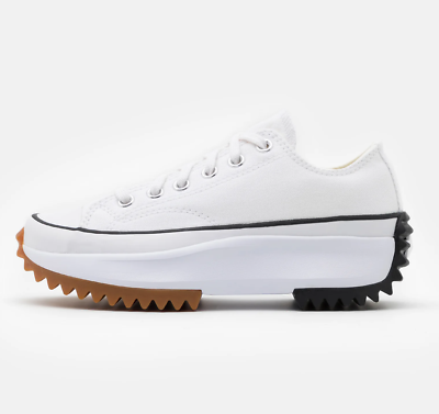 Converse Run Star Hike Hi and Low Top Canvas Trainers White