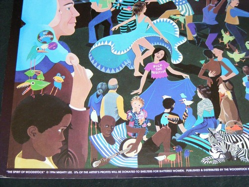 1994 "The Spirit of Woodstock" Postcard by Mighty Lee, From Woodstock With Love - Picture 4 of 8