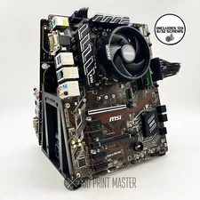Dual Motherboard Stand for CPU Crypto Mining, AI Rig, & Test Bench + Screws