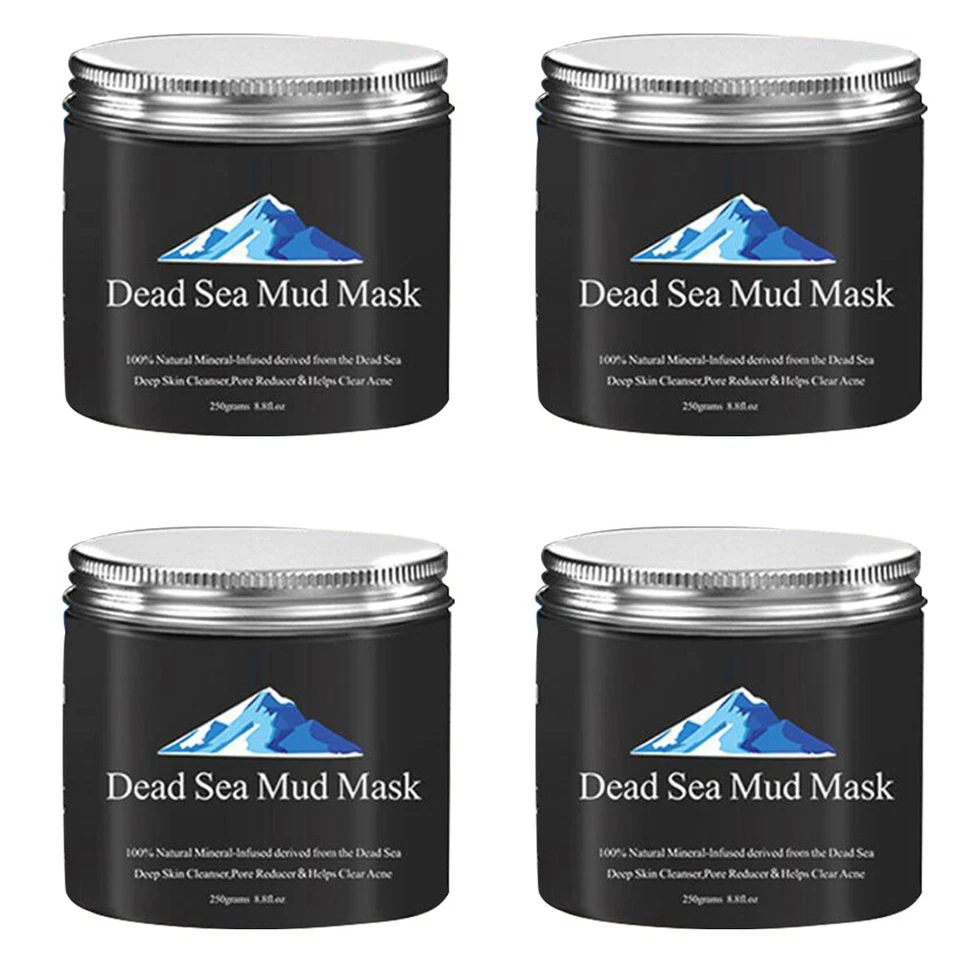 Mascarilla de barro del Mar Muerto limpiador profundo facial negro purificador 250 G 8,8 oz EE. UU. 2 piezas Foto 2 de 4
