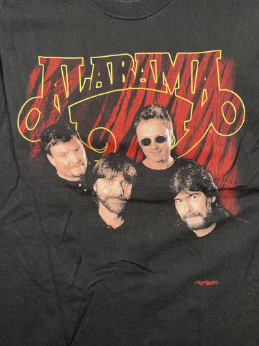 VTG 1998 Alabama Tour '98 Country Music Band Black Shirt Men's Size L - Picture 2 of 7