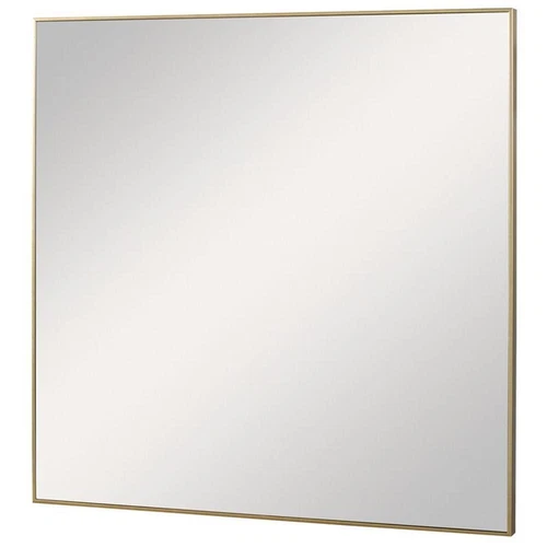Uttermost Alexo Square Contemporary Plastic and MDF Mirror in Brushed Gold - Picture 2 of 7