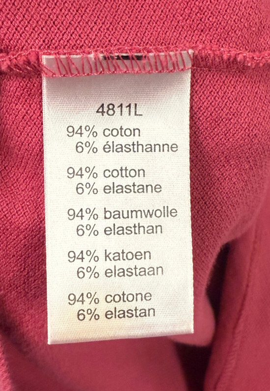 LACOSTE Pink Polo Dress Size 36 US 4 Golf Tennis Cotton Minimalist Prep thumbnail 6