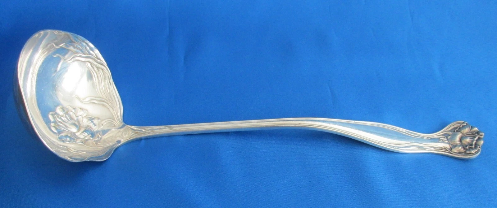 Antique Rogers & Bro MYSTIC Silver Plate Large Oyster Soup Ladle c. 1903
