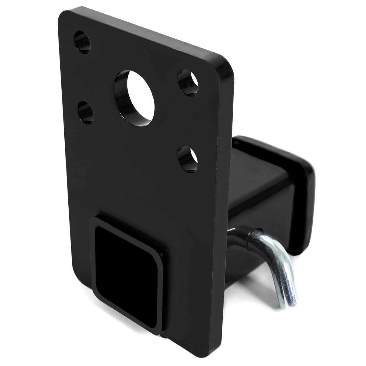 2" Steel Receiver Hitch With Hitch Pin For HMMWV Humvee Military M998 M151A1 - Powder Coated Black