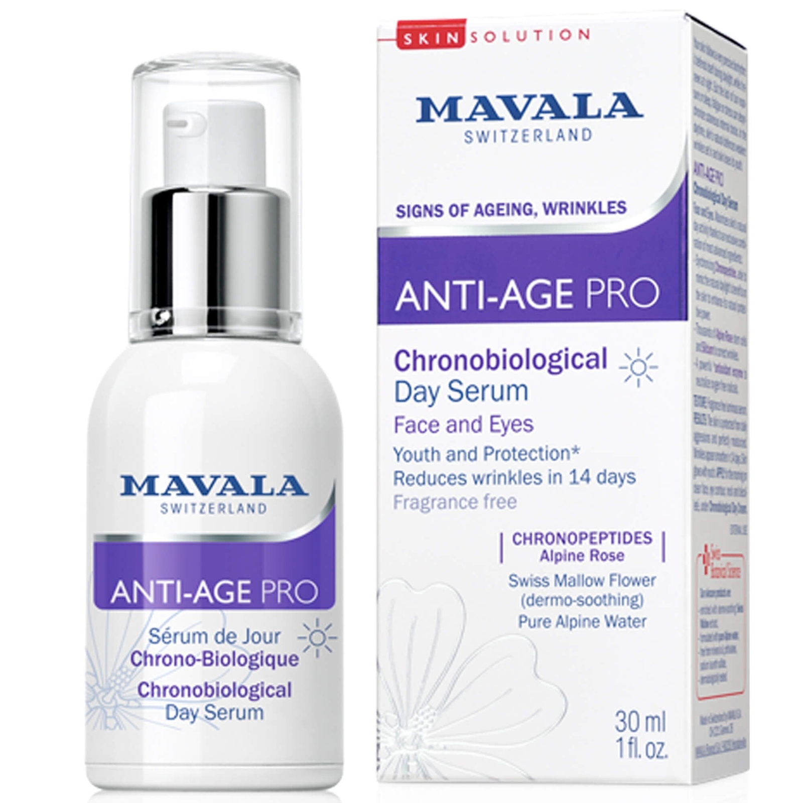 Mavala Swiss Skin Solution - Anti-Age Pro Chronobiological Day Serum 30ml(56001)