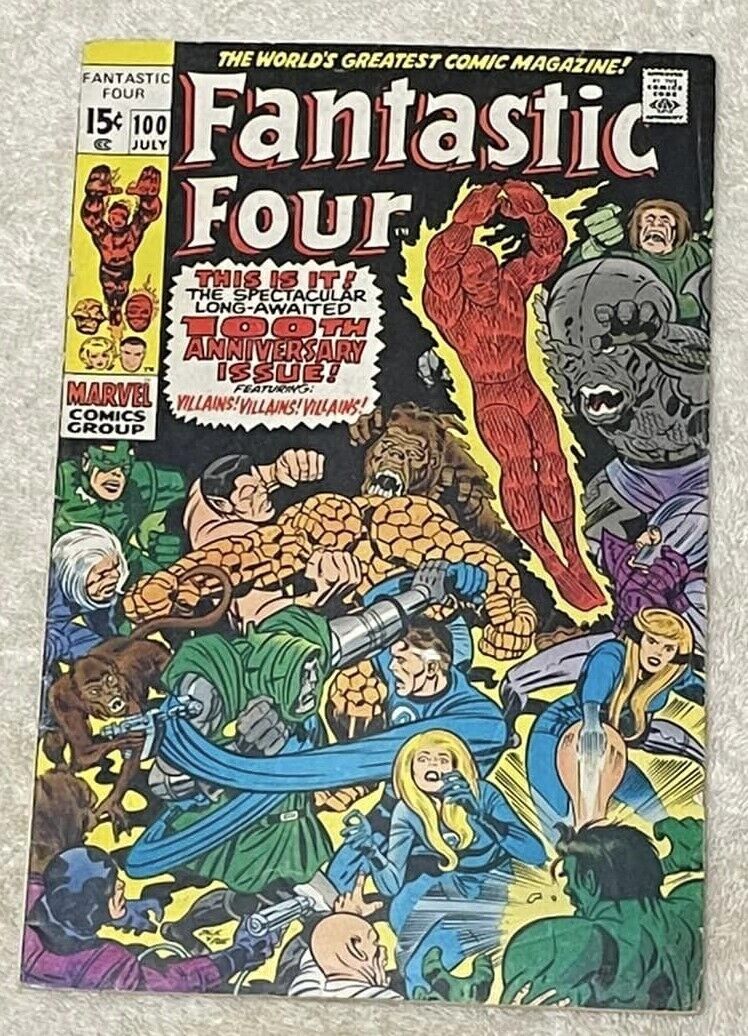 Fantastic Four #100 (RAW 7.5-8.5 MARVEL 1970) Key 100th Issue