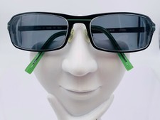 Vintage Izod 737 Black Metal Rectangle Sunglasses FRAMES ONLY