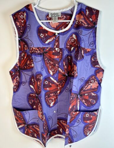 Anthony Richards 1X grembiule a scatto farfalle Monarch 2 tasche taglia 1X Smock
