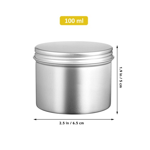 20 Pcs Empty Aluminum Small Tin Cans Lids Tin Containers Lids - Picture 10 of 11