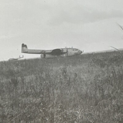 VINTAGE PHOTO  Plane Our Training Was Held On October 1951  Aviation ORIGINAL