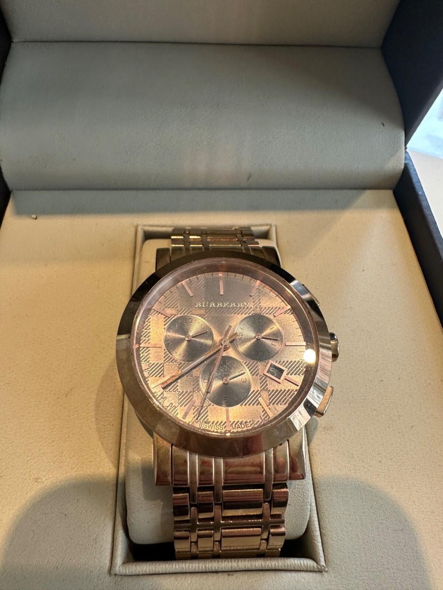 Burberry Rose Gold-Tone Dial Stainless Steel Quartz Ladies