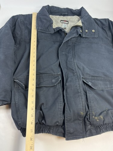 Bulwark Jacket Mens XL Blue Navy 2112 Excel FR Heavy Duty Insulated Parka Coat - Picture 6 of 8