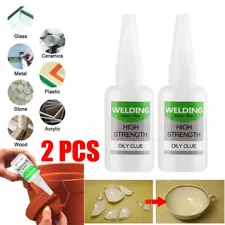 2Pack Uniglue Universal Super Glue Welding High-Strength Oily Glue Mighty Insta