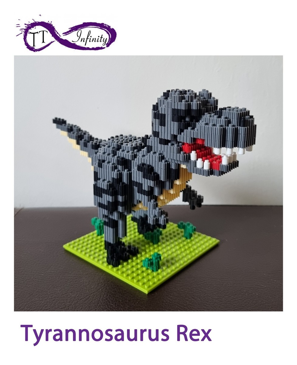 Dinosaur Tyrannosaurus Rex Model Linkgo Micro Brick Building - Main Image