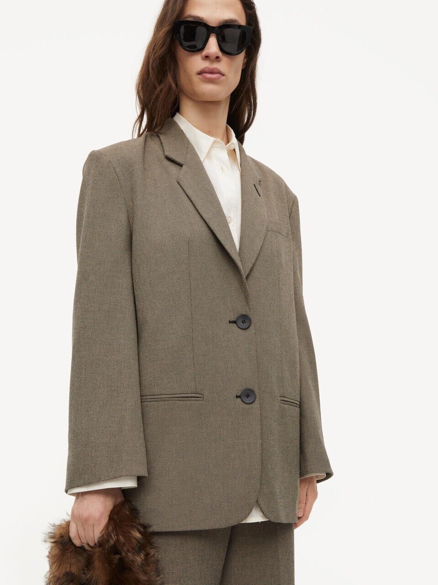 New BY MALENE BIRGER Rosettan Blazer In Graphic Forest Size New BY MALENE BIRGER Rosettan Blazer In Graphic Forest Size